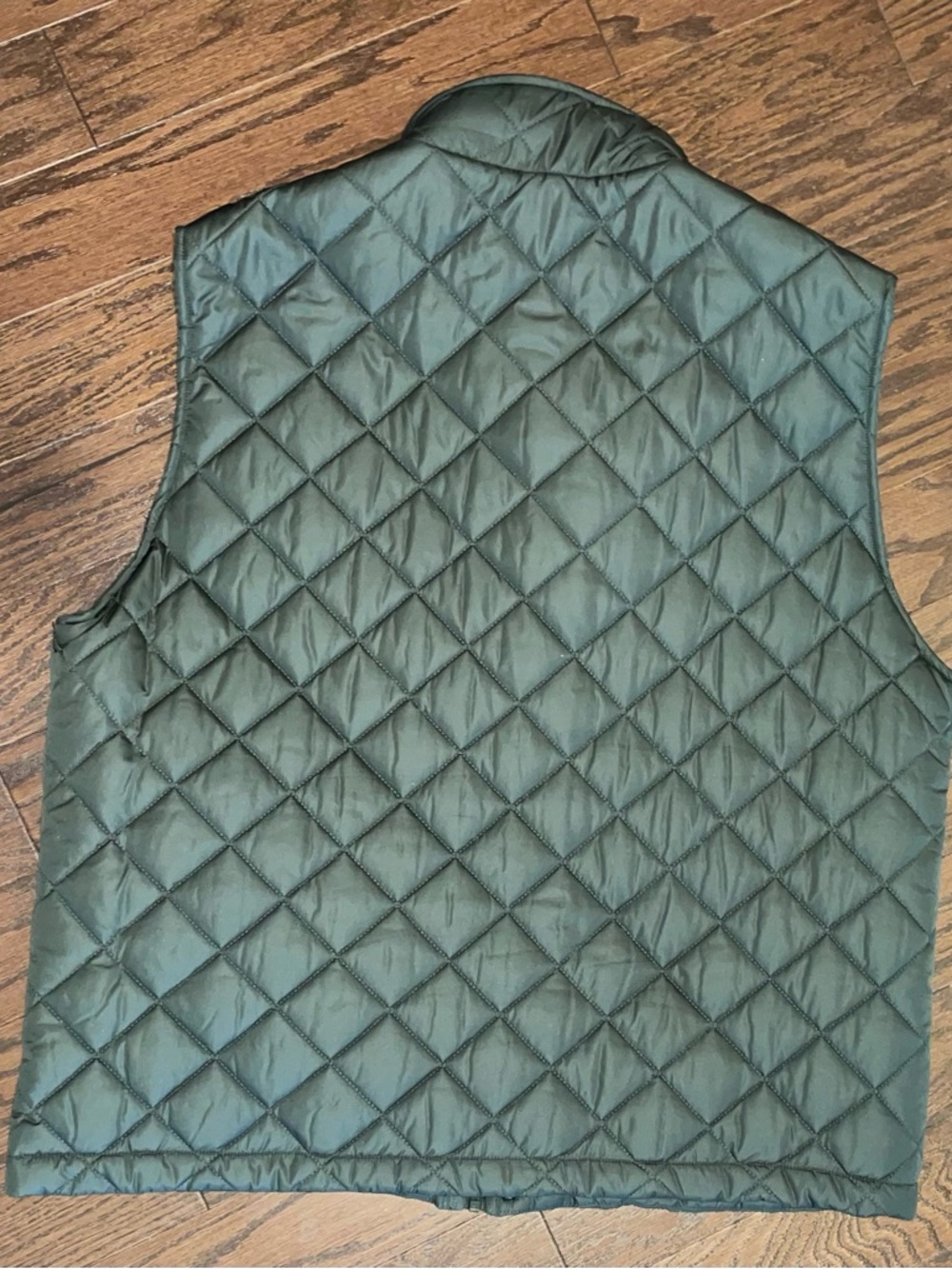 Cole Haan Quilted Green Vest with Stand Collar - Picture 5 of 14